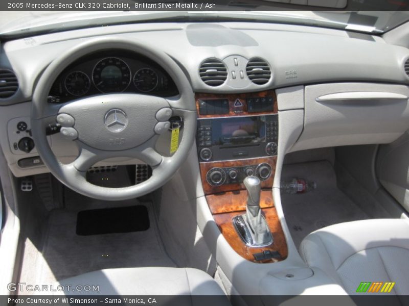 Brilliant Silver Metallic / Ash 2005 Mercedes-Benz CLK 320 Cabriolet