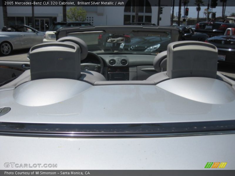Brilliant Silver Metallic / Ash 2005 Mercedes-Benz CLK 320 Cabriolet