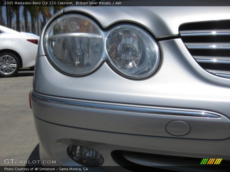 Brilliant Silver Metallic / Ash 2005 Mercedes-Benz CLK 320 Cabriolet