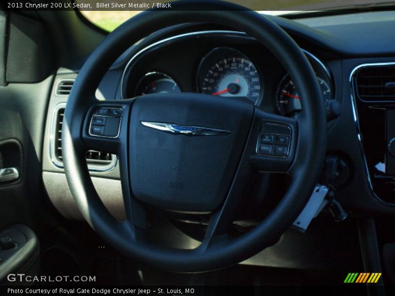 Billet Silver Metallic / Black 2013 Chrysler 200 LX Sedan