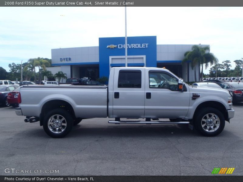 Silver Metallic / Camel 2008 Ford F350 Super Duty Lariat Crew Cab 4x4