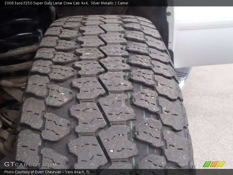 Silver Metallic / Camel 2008 Ford F350 Super Duty Lariat Crew Cab 4x4