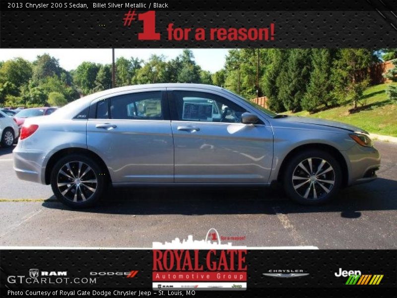 Billet Silver Metallic / Black 2013 Chrysler 200 S Sedan
