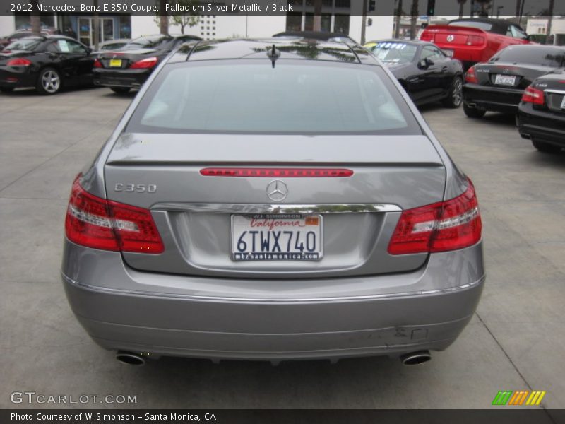 Palladium Silver Metallic / Black 2012 Mercedes-Benz E 350 Coupe