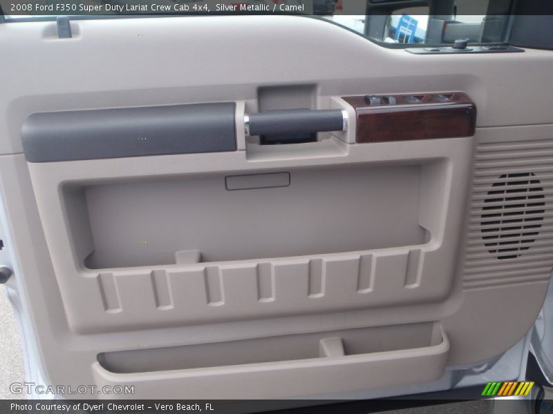 Silver Metallic / Camel 2008 Ford F350 Super Duty Lariat Crew Cab 4x4
