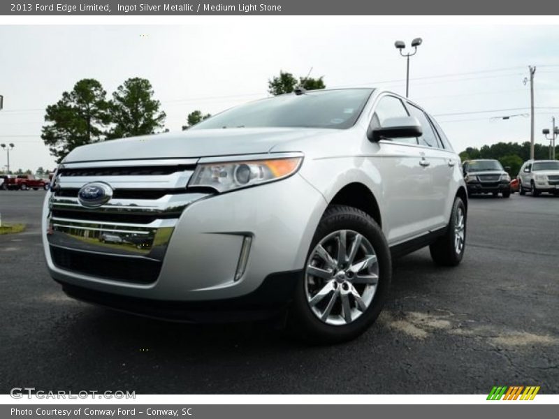 Ingot Silver Metallic / Medium Light Stone 2013 Ford Edge Limited