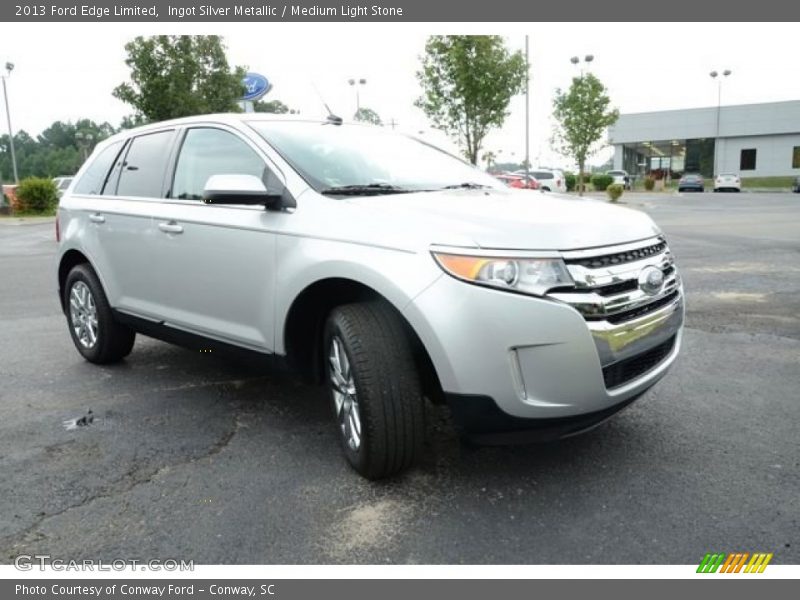 Ingot Silver Metallic / Medium Light Stone 2013 Ford Edge Limited