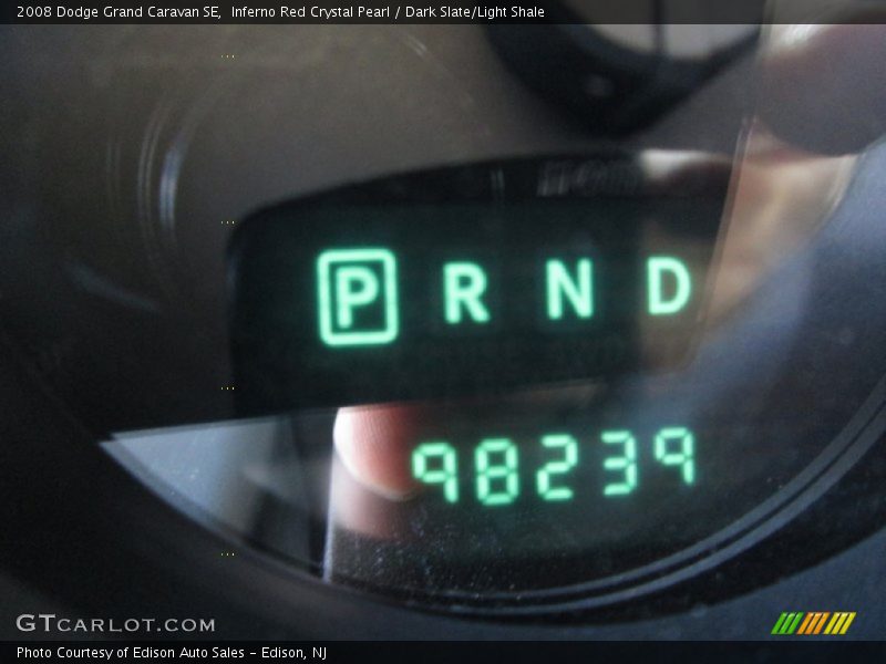 Inferno Red Crystal Pearl / Dark Slate/Light Shale 2008 Dodge Grand Caravan SE