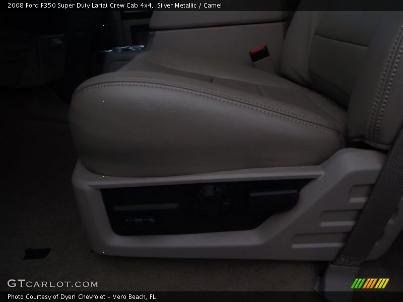 Silver Metallic / Camel 2008 Ford F350 Super Duty Lariat Crew Cab 4x4