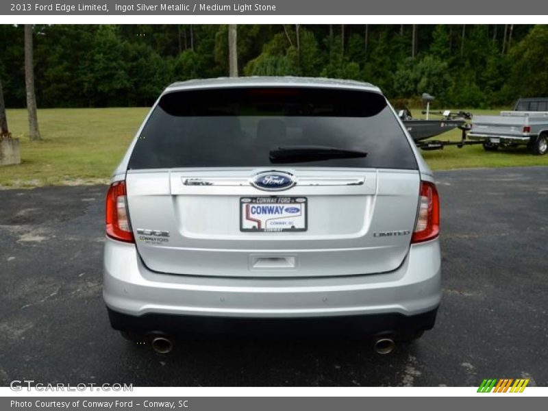 Ingot Silver Metallic / Medium Light Stone 2013 Ford Edge Limited