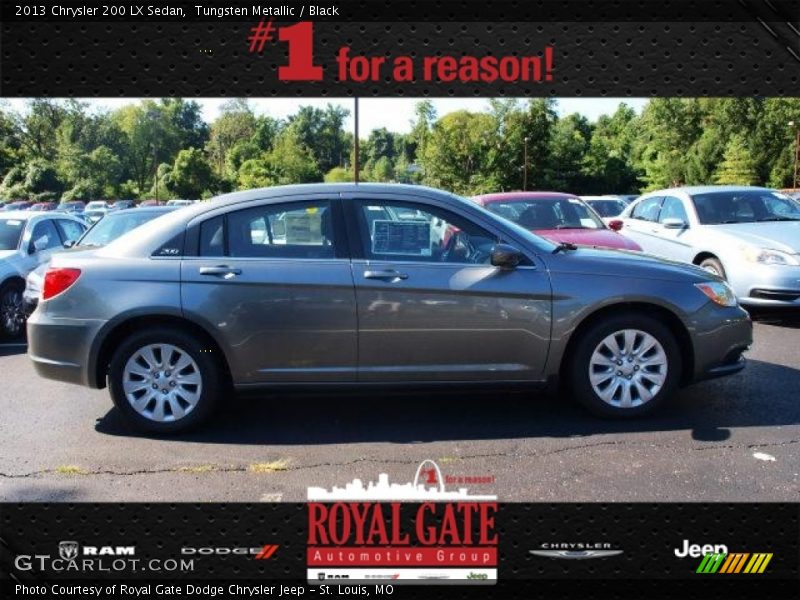 Tungsten Metallic / Black 2013 Chrysler 200 LX Sedan