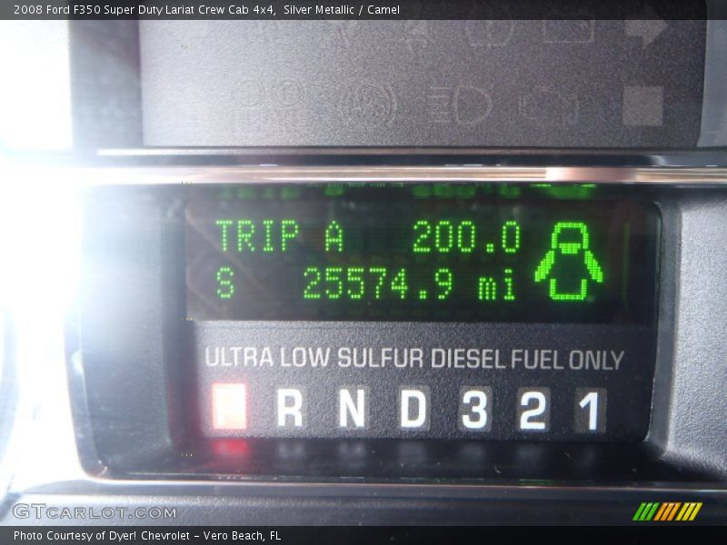 Silver Metallic / Camel 2008 Ford F350 Super Duty Lariat Crew Cab 4x4