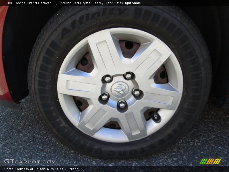 Inferno Red Crystal Pearl / Dark Slate/Light Shale 2008 Dodge Grand Caravan SE