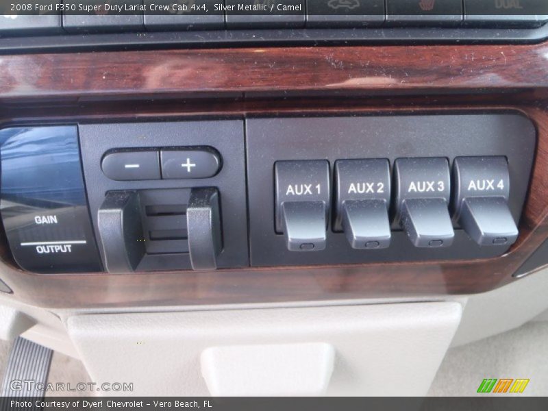 Silver Metallic / Camel 2008 Ford F350 Super Duty Lariat Crew Cab 4x4