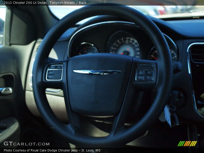 Tungsten Metallic / Black 2013 Chrysler 200 LX Sedan