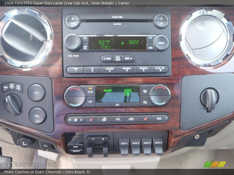 Silver Metallic / Camel 2008 Ford F350 Super Duty Lariat Crew Cab 4x4