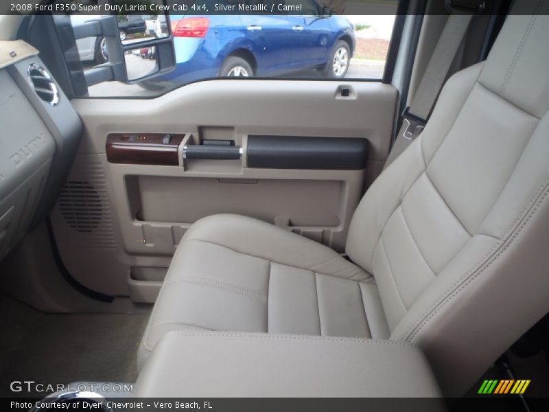 Silver Metallic / Camel 2008 Ford F350 Super Duty Lariat Crew Cab 4x4