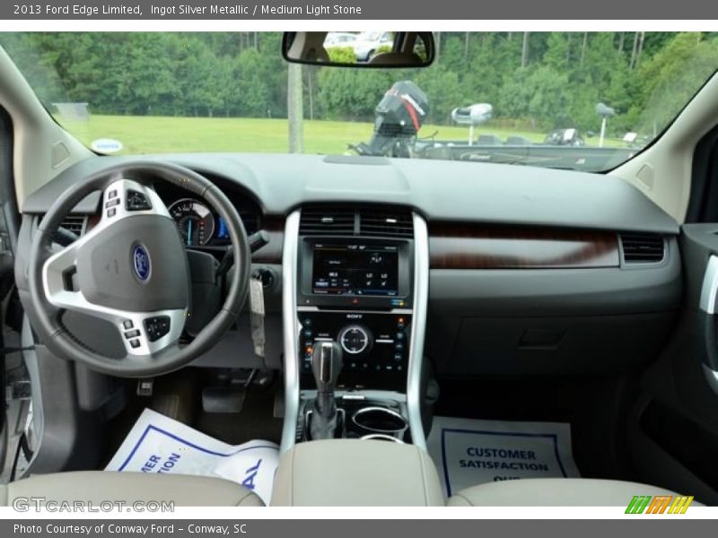 Ingot Silver Metallic / Medium Light Stone 2013 Ford Edge Limited