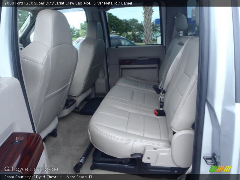 Silver Metallic / Camel 2008 Ford F350 Super Duty Lariat Crew Cab 4x4