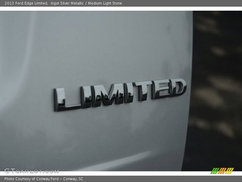 Ingot Silver Metallic / Medium Light Stone 2013 Ford Edge Limited