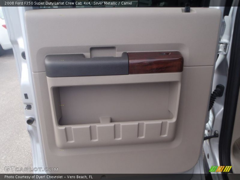 Silver Metallic / Camel 2008 Ford F350 Super Duty Lariat Crew Cab 4x4