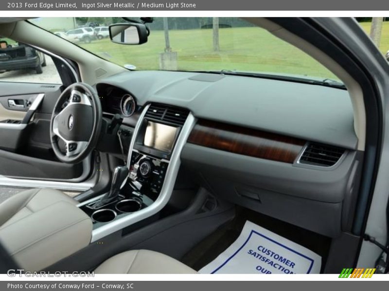 Ingot Silver Metallic / Medium Light Stone 2013 Ford Edge Limited