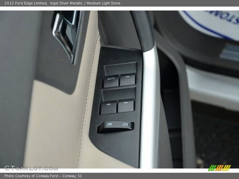 Ingot Silver Metallic / Medium Light Stone 2013 Ford Edge Limited