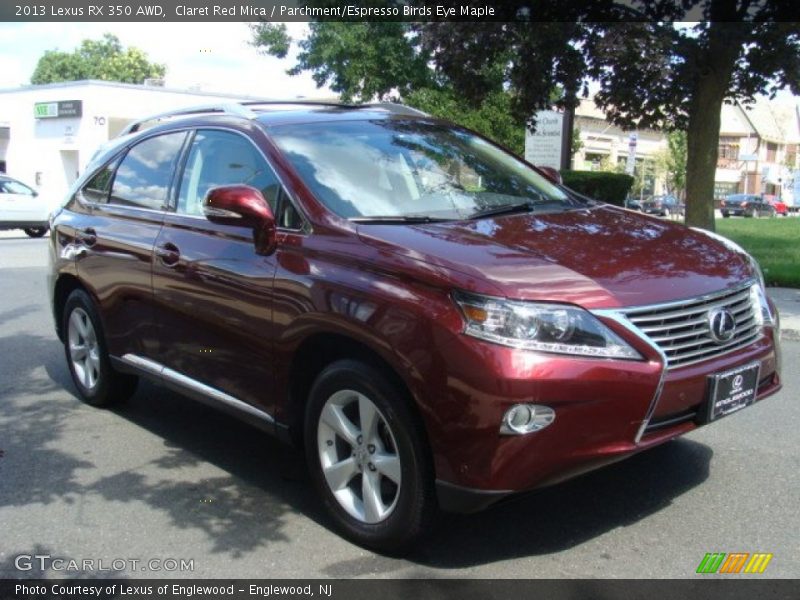 Claret Red Mica / Parchment/Espresso Birds Eye Maple 2013 Lexus RX 350 AWD