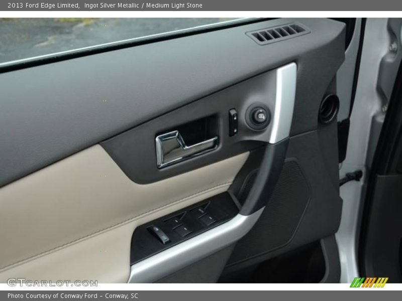 Ingot Silver Metallic / Medium Light Stone 2013 Ford Edge Limited