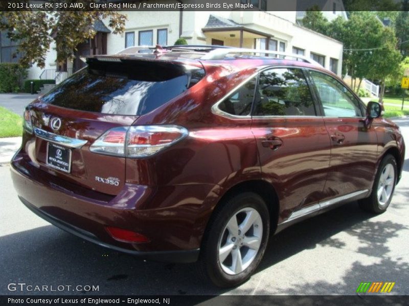 Claret Red Mica / Parchment/Espresso Birds Eye Maple 2013 Lexus RX 350 AWD