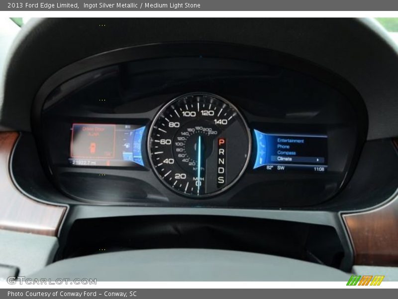 Ingot Silver Metallic / Medium Light Stone 2013 Ford Edge Limited