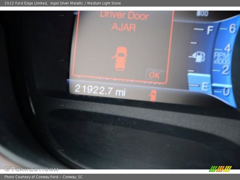 Ingot Silver Metallic / Medium Light Stone 2013 Ford Edge Limited
