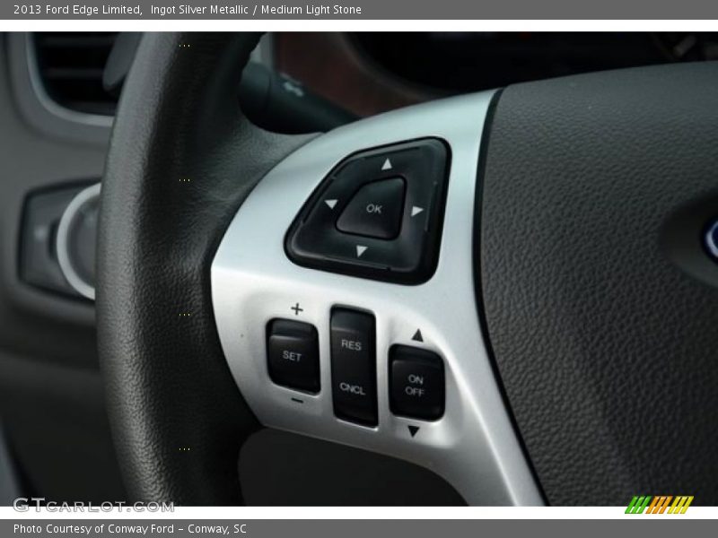 Ingot Silver Metallic / Medium Light Stone 2013 Ford Edge Limited