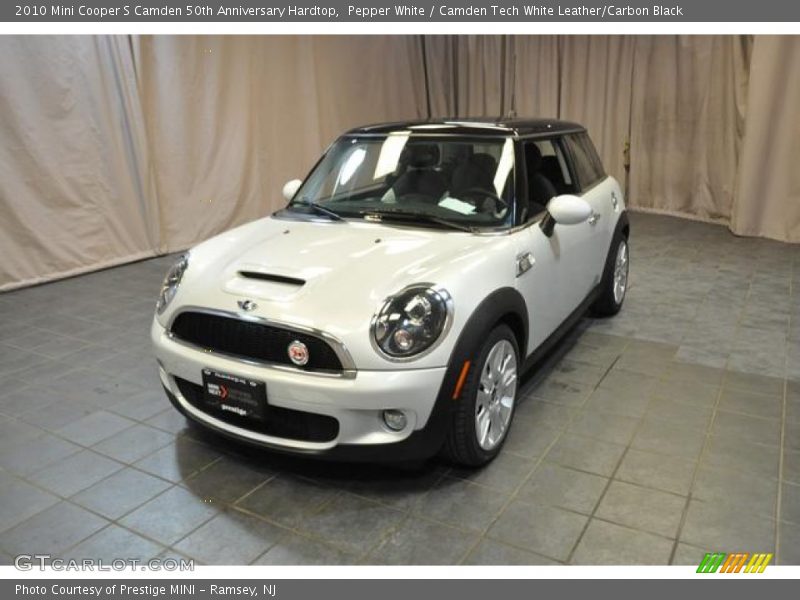Pepper White / Camden Tech White Leather/Carbon Black 2010 Mini Cooper S Camden 50th Anniversary Hardtop