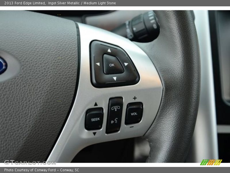Ingot Silver Metallic / Medium Light Stone 2013 Ford Edge Limited