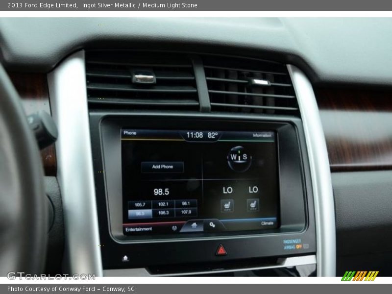 Ingot Silver Metallic / Medium Light Stone 2013 Ford Edge Limited
