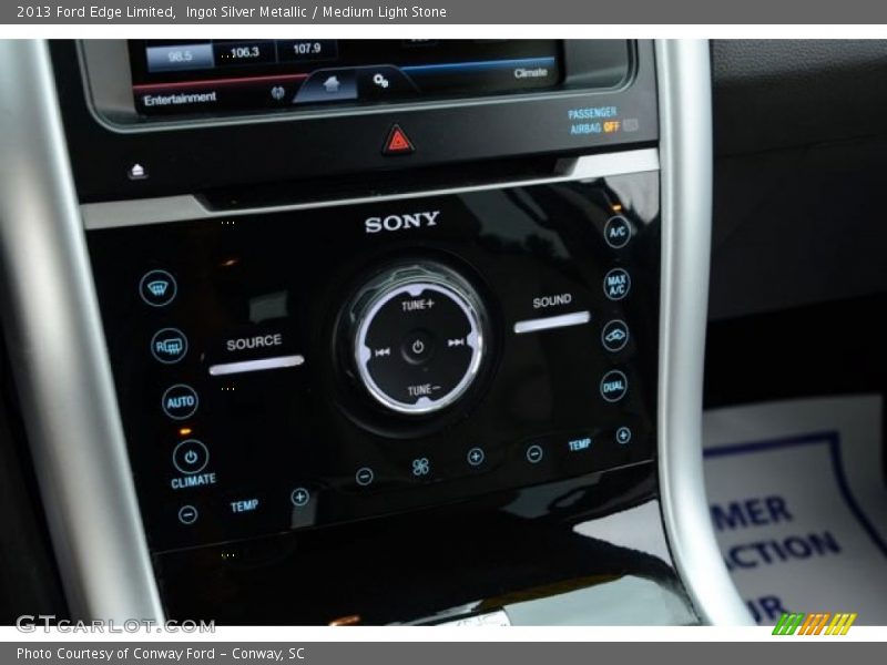 Ingot Silver Metallic / Medium Light Stone 2013 Ford Edge Limited