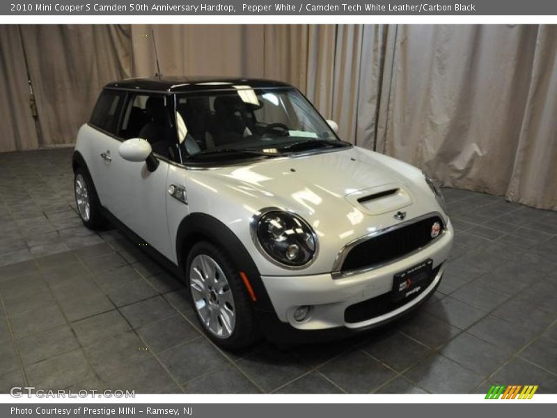 Pepper White / Camden Tech White Leather/Carbon Black 2010 Mini Cooper S Camden 50th Anniversary Hardtop