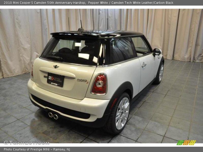 Pepper White / Camden Tech White Leather/Carbon Black 2010 Mini Cooper S Camden 50th Anniversary Hardtop