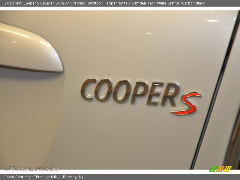 Pepper White / Camden Tech White Leather/Carbon Black 2010 Mini Cooper S Camden 50th Anniversary Hardtop