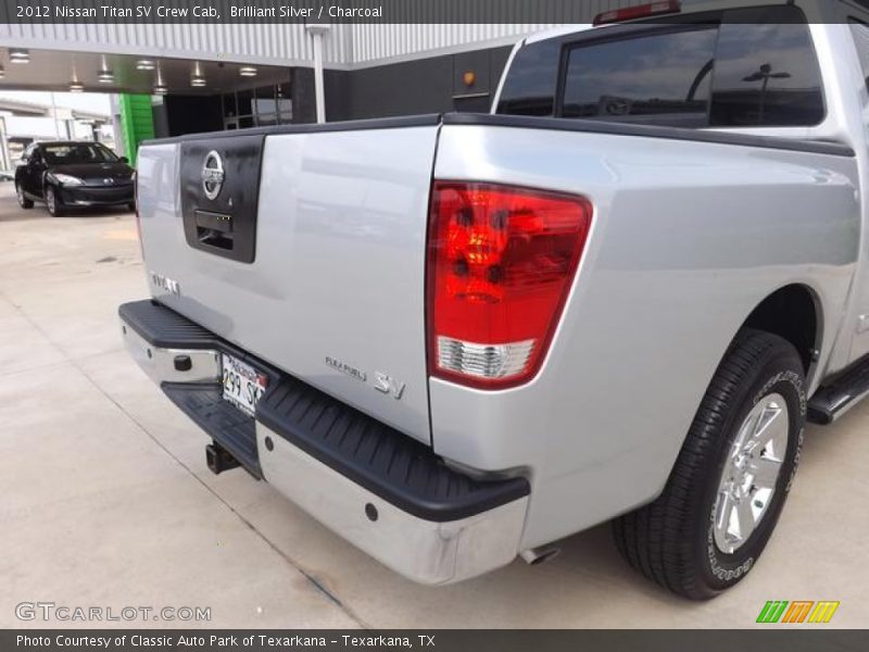 Brilliant Silver / Charcoal 2012 Nissan Titan SV Crew Cab