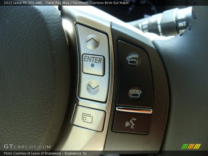 Claret Red Mica / Parchment/Espresso Birds Eye Maple 2013 Lexus RX 350 AWD