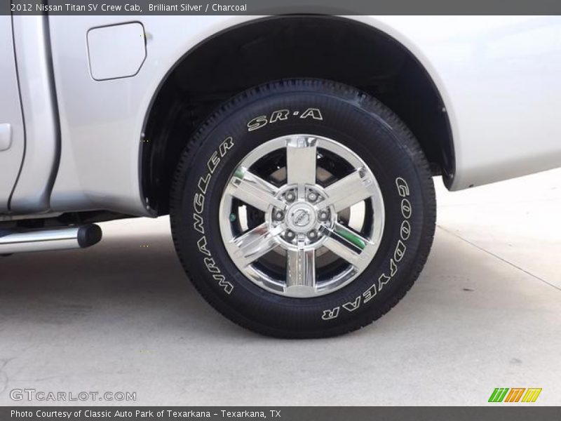 Brilliant Silver / Charcoal 2012 Nissan Titan SV Crew Cab