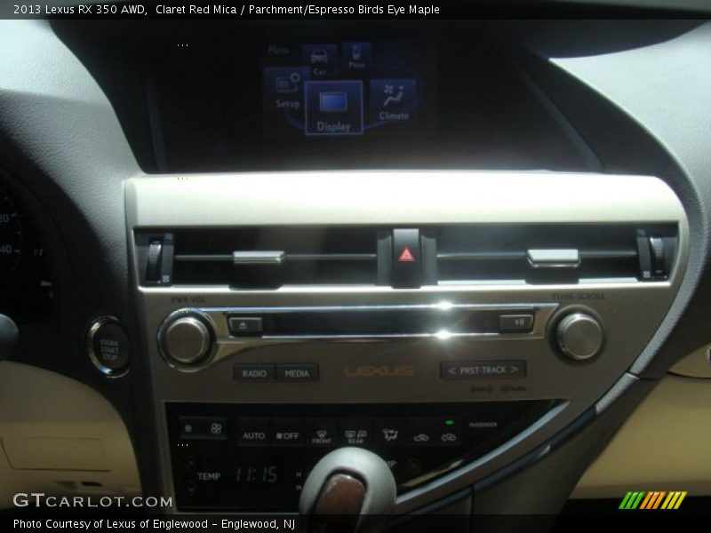 Claret Red Mica / Parchment/Espresso Birds Eye Maple 2013 Lexus RX 350 AWD