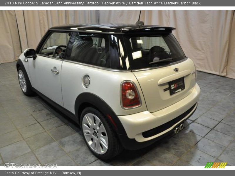 Pepper White / Camden Tech White Leather/Carbon Black 2010 Mini Cooper S Camden 50th Anniversary Hardtop