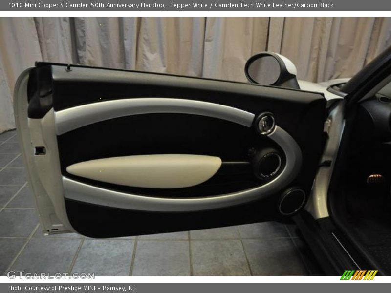 Pepper White / Camden Tech White Leather/Carbon Black 2010 Mini Cooper S Camden 50th Anniversary Hardtop