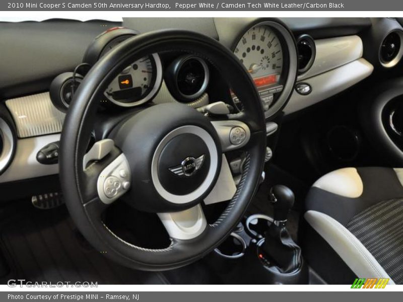 Pepper White / Camden Tech White Leather/Carbon Black 2010 Mini Cooper S Camden 50th Anniversary Hardtop