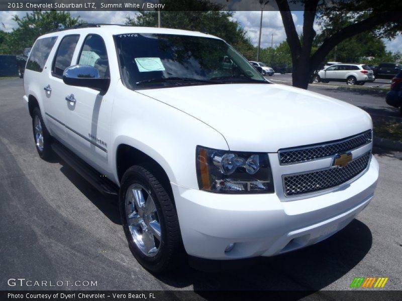 Summit White / Ebony 2013 Chevrolet Suburban LTZ