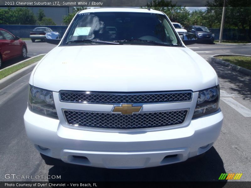 Summit White / Ebony 2013 Chevrolet Suburban LTZ