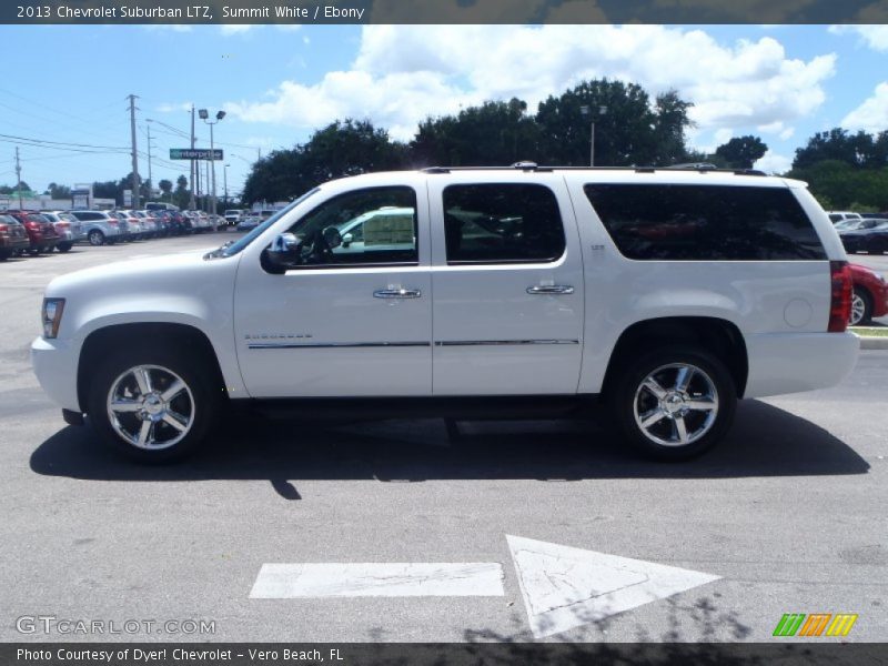Summit White / Ebony 2013 Chevrolet Suburban LTZ